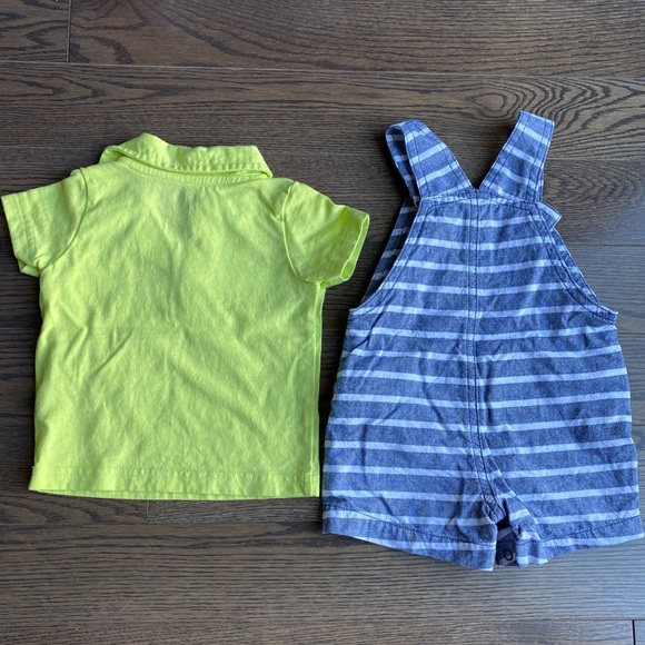 NWOT 2-Piece Overalls & polo-style Shirt - Picture 4 of 9